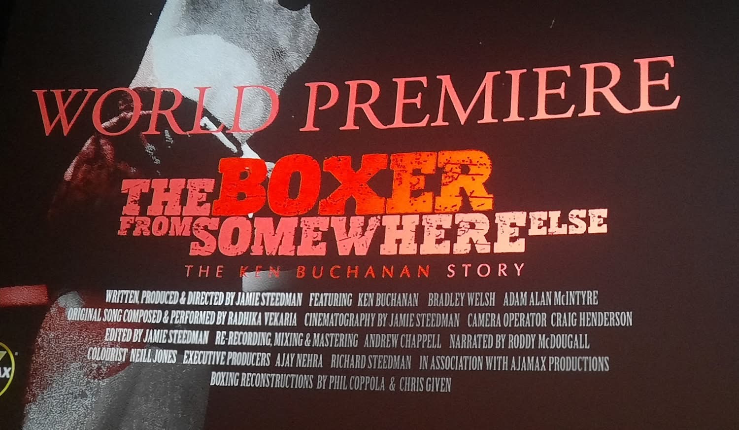 World premiere title card